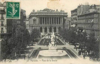 Marselha — Place de la Bourse — editor desconhecido, n° 58