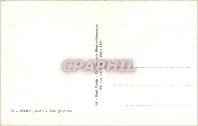 Vence — Ogólny widok — (4) — Real-Photo — Arts Photomécaniques — Paryż — Rewers