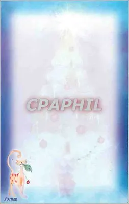 Żółty kot — Wesołych Świąt — LV0703B — Rewers