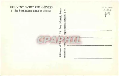 Santa Bernadette nella sua cassa - fotografia di Paul Millet - editore Vivon — Verso