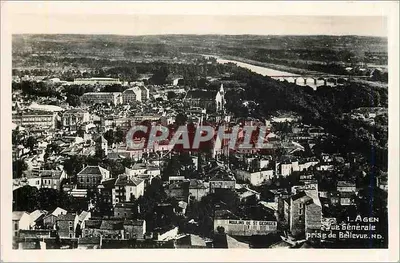 Agen — Vista geral tirada de Bellevue — Moulins de St Georges — editor Agen, n°1