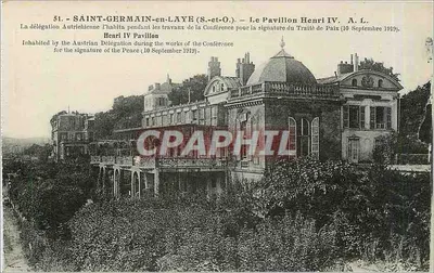 SAINT-GERMAIN-EN-LAYE (S.-et-O.) — O Pavilhão Henri IV — A. L. — N°51