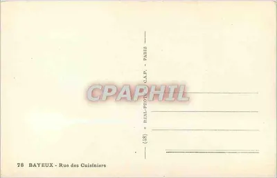 Bayeux — Rue des Cuisiniers — Real-Photo C.A.P. Paryż — Rewers