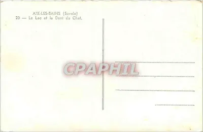 Aix-les-Bains — Lac et la Dent du Chat — 20 — Rewers