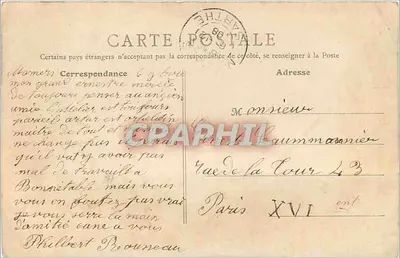 Bilhete postal antigo Saint Aubin sur Mer Calvados La Jetee du Casino — Verso