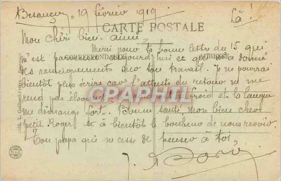 Wielki Skok — Przełęcz Nouaillles — Wycieczka do Franche-Comté — MOUTHIER — n°1151 — Rewers