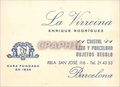 La Virreina — Loja de cristal e porcelana — Enrique Rodríguez, Barcelona