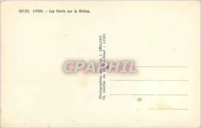 Lione — I Ponti sul Rodano — Fotografie d'arte J. Cellard, 10, salita del Castello Nuovo - Lione — Verso