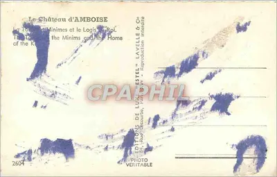El Castillo de Amboise — Torre de los Mínimos y el Logis del Rey — Editor Lune Estel, n° 2604 — Reverso