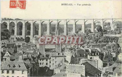 Morlaix — Vista geral — Editor: V. B. (Cidade de Morlaix?) — Número de série: V. B. 10