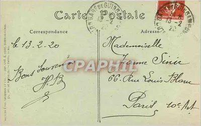 Morlaix — Vista geral — Editor: V. B. (Cidade de Morlaix?) — Número de série: V. B. 10 — Verso