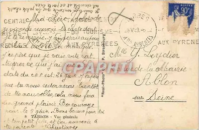 TARBES - Vista geral — editor C.A.A. — Verso