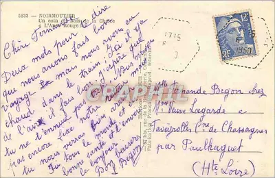 Noirmoutier — Kąt lasu Chouze & Czerwona Abpia — Éditions de Hue — Rewers