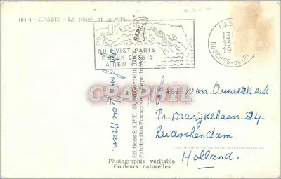 Cassis — Plaża i miasto — Éditions Corbella, n° 164-4 — Rewers