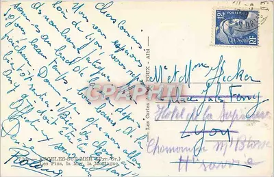 Les Pins, o Mar, a Montanha — As Cartas Postais BOUX — n°7 bis — Verso