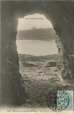Bilhete postal antigo Environs de Saint Servan La Gueule au Loup