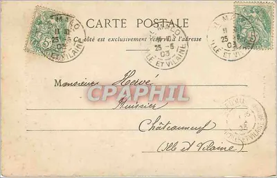 Institución de Saint-Malo — El Gran Portal — G. F. — n° 914 — Reverso