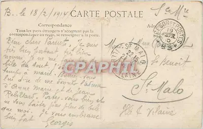 Boulogne-sur-Mer — Igreja de Brequerecque — Editor E.D. n°63 — Verso