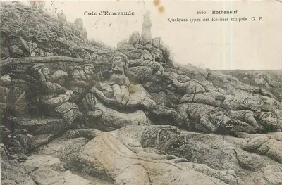 Costa de Esmeralda — Alguns tipos dos Rochos Esculpidos — Rotheneuf G.F. n°2680