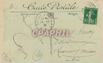 Angoulême — Pałac Sądowy i Hotel Pałacowy — Lévy Fils & Cie, nr 145 — Rewers