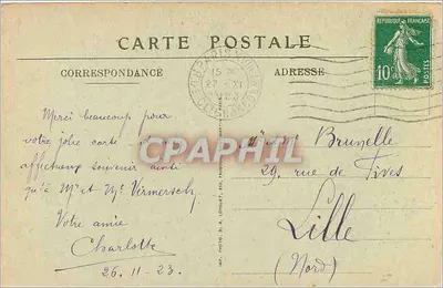 Basílica do Sagrado Coração de Montmartre — O Banco de Trabalho — V.N. N° 40 — Verso