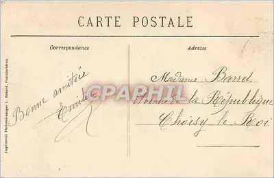 L'Elefante (Apremont) — Foresta di Fontainebleau — Collezione Artistica L. M. — Verso