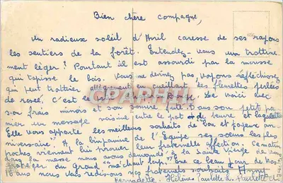 Arranjo de flores — Aniversário — editor não visível — Verso