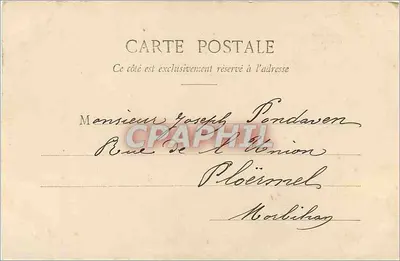 Kobieta w kapeluszu z piórami — Szczęśliwego Dnia — Fotografia A. Bernard & Cie, Nantes — Rewers