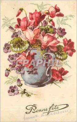 Arranjo de flores — Feliz aniversário — editor não visível