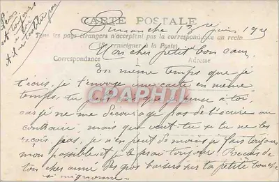Samolot ozdobiony kwiatami — krajobraz jeziora — UNIO 60 — Rewers
