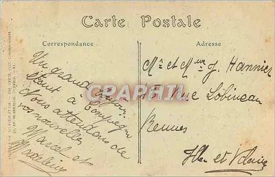 Compiègne — Pałac i Terrasy — JND Hot. — Rewers