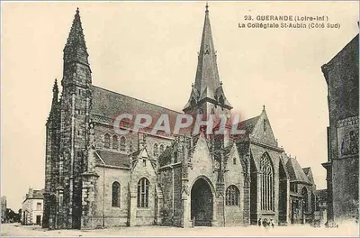 Guerande (Loire-Inf.) — A Colegiada de São Aubin (Lado Sul) — F. Chapeau, Imp.-Latty, Nantes
