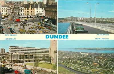 Dundee — City Square, Nethergate, Ponte Rodoviária vista do Law Hill — Post Dennis Productions