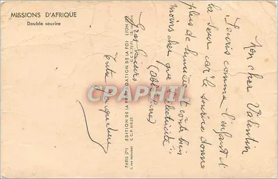 Uśmiech afrykański — Misionerka i dziecko — Wydawnictwo Misji Afryki — Rewers