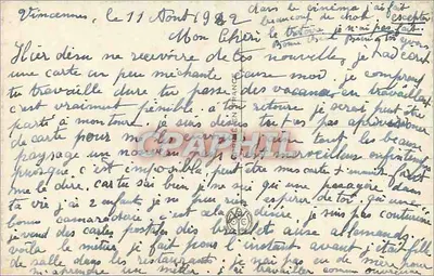 Paisagem rural com rosas — A. NOYER, n° 1918 — Verso