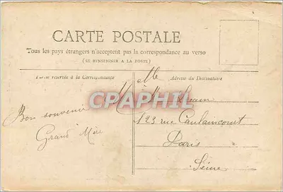 Paryż — Wzgórze Grâce — Zbiór Petit Journal — Rewers