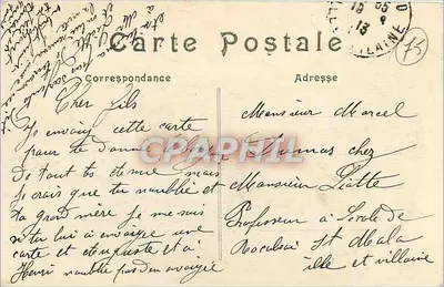 PARIS — El gran Palacio — M J. — n°140 — Reverso