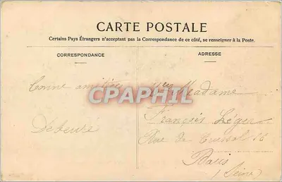 Floresta de Fontainebleau — Rocher de Némorosa — Editor S. Lézard, n° 86 — Verso