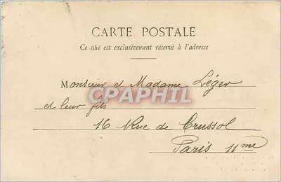 Ponte rustico sotto gli alberi al Pré Catelan — Bois de Boulogne — G. I. — Parigi — Verso