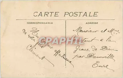 CANNES (A.-M.) - Bulwar Croiselle — widok z palmami i spacerowcami — Rewers