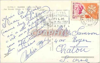 Cannes — Cigogne — Wydawca Cigogne — Rewers