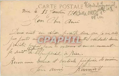NICE - Promenade des Anglais — Wydawnictwo GILETTA - Nice, n°25 — Rewers