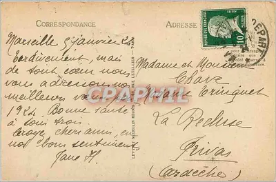 Marseille — Promenade de la Corniche — Widok z Maldormé — Selecta — Rewers