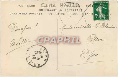 Biarritz — La Roche Percée w czasie burzy — Wydawca J. D. J. (n° 359) — Rewers