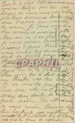Paris — Torre Eiffel — LL. — N° 496 — Verso