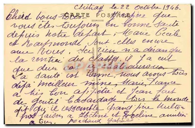 Dintorni di St-Gaultier — Vista generale di Chitray (Indre) — Editore L. Gaultier, n° 103 — Verso