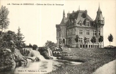 Castelo das Colinas de Sassenage — Arredores de Grenoble — Cliché A.V., Coleção L.P., Grenoble