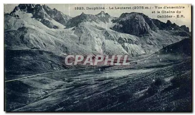Dauphiné - Le Lautaret (2075 m.) - Vista geral e a Cadeia do Galibier - E.R.