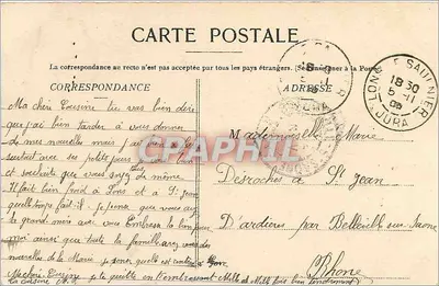 Lons-le-Saunier - O Hotel-Dieu — Edit. P. Aubert, Lons-le-Saunier. — Verso
