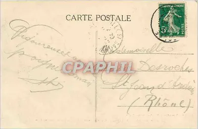 POULE-CHANSAYE (Rhône) — Wielka Droga przez Las — Chambion, wydawca, Villefranche-sur-Saône — Rewers